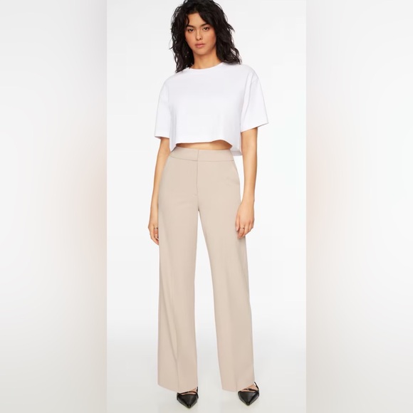 Dynamite Yasmin Straight Leg Pants in Cashmere Brown - Picture 2 of 8